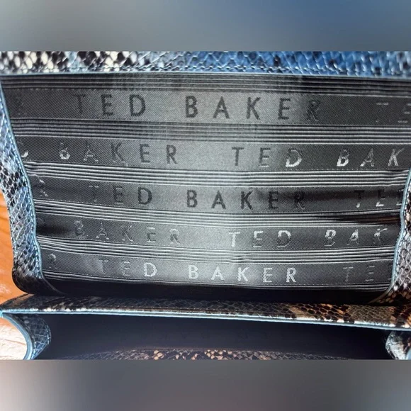 Ted Baker Enaaria Snake Print Leather Crossbody Bag NEW CONDITION - Picture 10 of 11